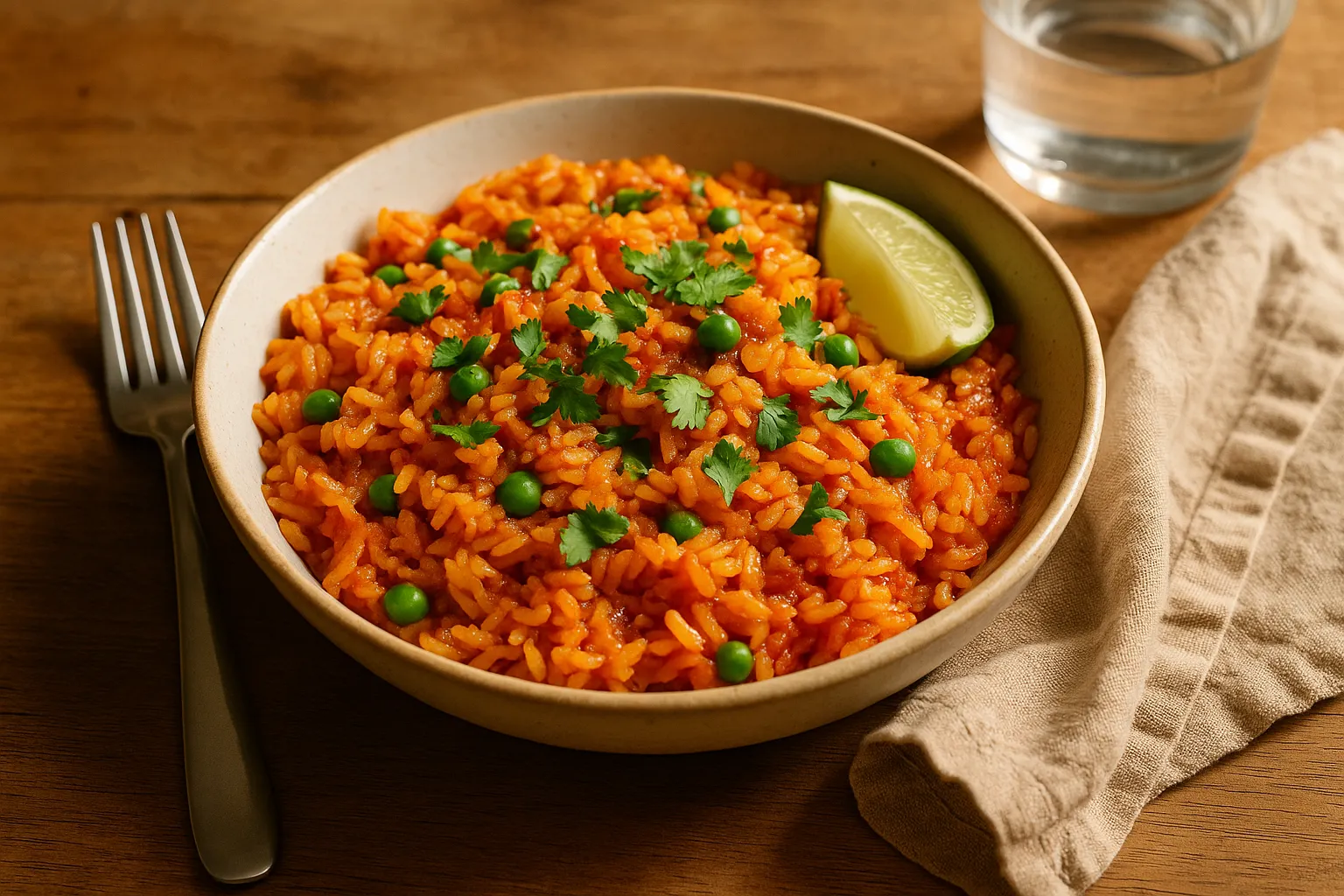 Arroz espanhol simples e saboroso